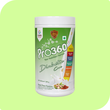 Pro360 Diabetic Care Kesar Pista 200g Complete and Balanced Nutrition for Diabetes Control – Rich in Protein & Essential Nutrients for Good Health & Improved Immunity – No Added Sugar