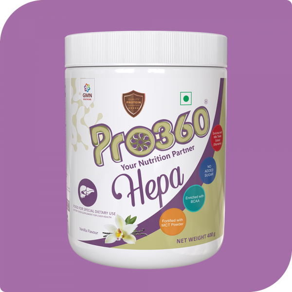 Pro360 Hepa – Liver Care Nutritional Supplement – High Protein Formula Enriched with Silymarin (Milk Thistle), MCT & BCAA – Complete Dietary Supplement for Liver Care