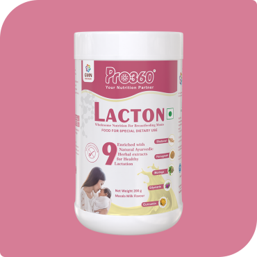 Pro360 Lacton Masala Milk 200g Supplement Powder for Breastfeeding and Lactating Mothers - Enriched with Shatavari, Silymarin, Moringa, Curcumin, Cumin, Fennel, Fenugreek to Boost Lactation