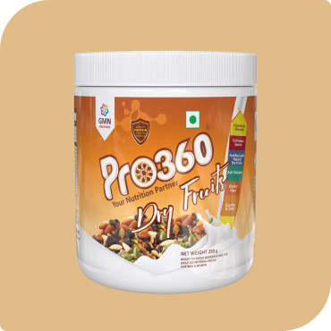 Pro360 Dry Fruits Protein Powder with Natural Dry Fruits with Immunity Boosters - Zinc, Vitamin C, Vitamin D