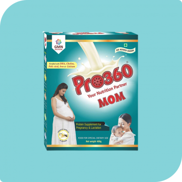Pro360 MOM French Vanilla 400g Nutritional Supplement Powder for Pregnant Women – Ideal Maternal Nutrition during Pregnancy with Protein, DHA, Green Apple, Vitamins, Minerals 