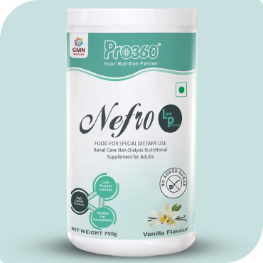 Pro360 Nefro LP 750g - Non-Dialysis Care Nutritional Supplement Powder - Low Protein, High Fat Formula Enriched with L-Taurine, L-Carnitine for Kidney/Renal Health, No Added Sugar