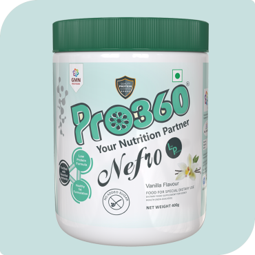 Pro360 Nefro LP - Non-Dialysis Care Nutritional Supplement Powder - Low Protein, High Fat Formula Enriched with L-Taurine, L-Carnitine for Kidney/Renal Health, No Added Sugar
