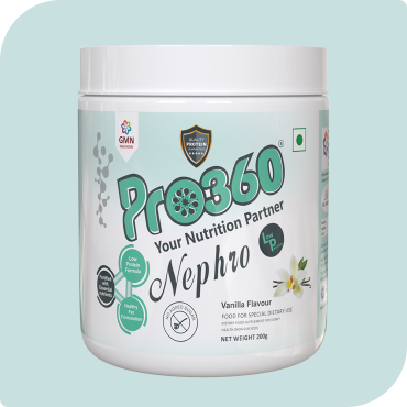 Pro360 Nephro LP - Non-Dialysis Care Nutritional Supplement Powder - Low Protein, High Fat Formula Enriched with L-Taurine, L-Carnitine for Kidney/Renal Health, No Added Sugar