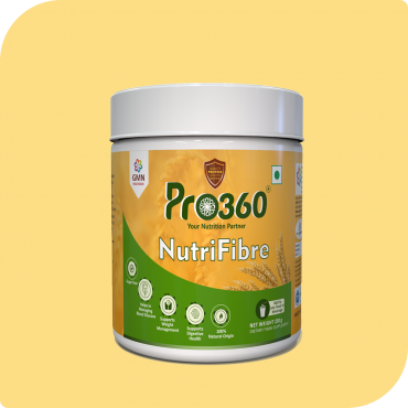 Pro360 NutriFibre Powder - Nutritional Dietary Supplement - 100% Plant Based Dietary Fibre & Water Soluble - Manage Diabetic Levels, Support Weight Management & Better Digestive Health 