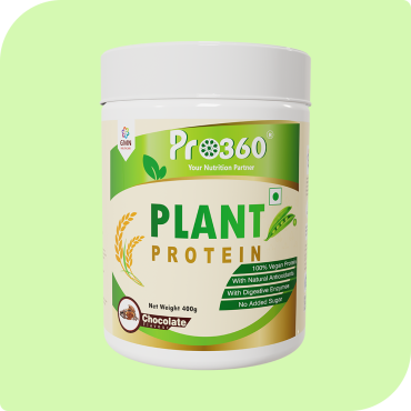 Pro360 Plant Protein – 25g Protein with Essential Vitamins & Minerals - 100% Vegan - Pea, Brown Rice Protein for Energy Boost and Muscle Health - Green Tea, Curcumin Extract