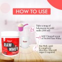 Pro360 Raw Whey Protein Unflavoured 400g 100% Whey with Digestive Enzymes, 26.6g Protein, 5.97g BCAA, 4.7g Glutamic Acid per Serving) - No Added Sugar, No Fillers 