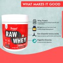 Pro360 Raw Whey Protein Unflavoured 1kg 100% Whey with Digestive Enzymes, 26.6g Protein, 5.97g BCAA, 4.7g Glutamic Acid per Serving) - No Added Sugar, No Fillers 