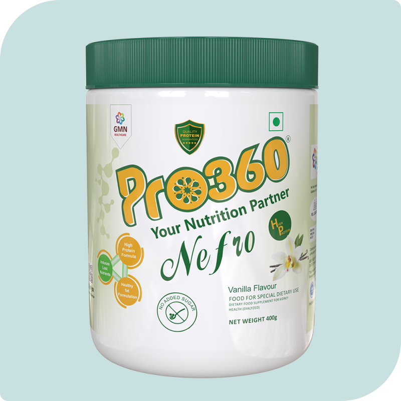 Pro360 Nefro HP - Dialysis Care Nutritional Supplement Powder - High Protein, High Calorie Formula Enriched with L-Taurine, L-Carnitine for Kidney/Renal Health – No Added Sugar